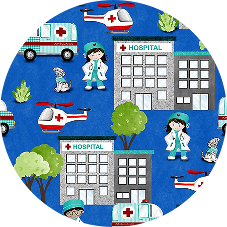 Zdravotnická halena s potiskem