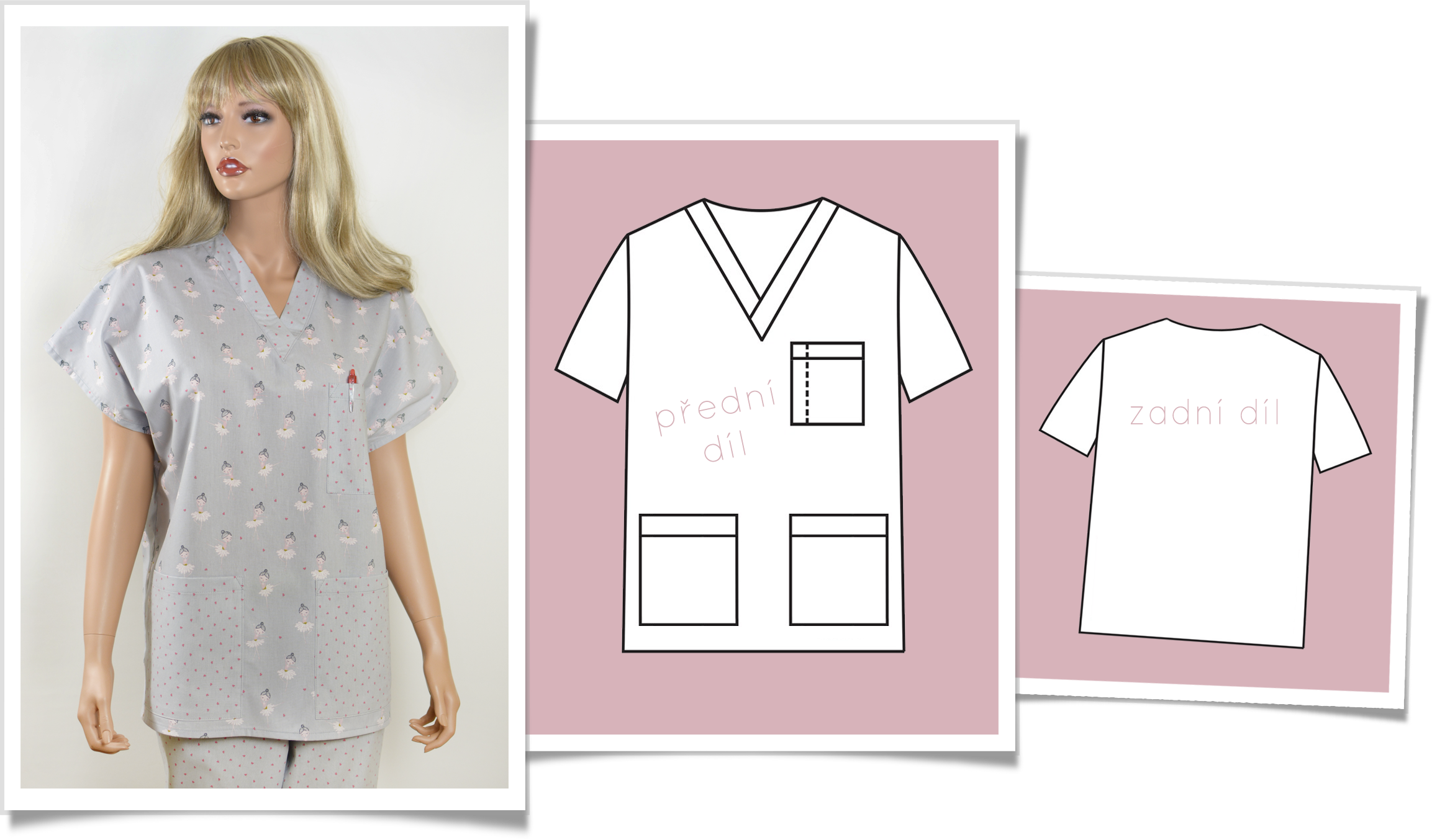 SouZou zdravotnická halena na zakázku