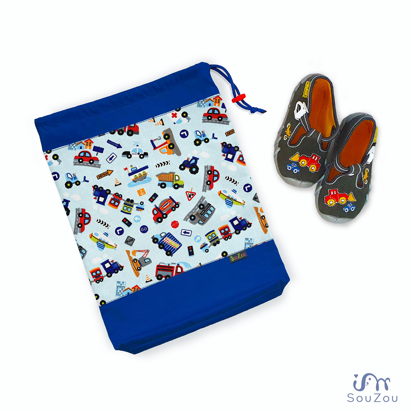 Pytlík na bačkorky AUTA