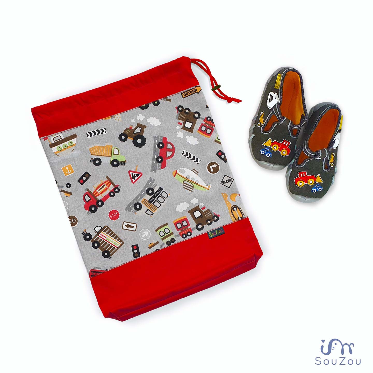 Pytlík na bačkorky AUTA