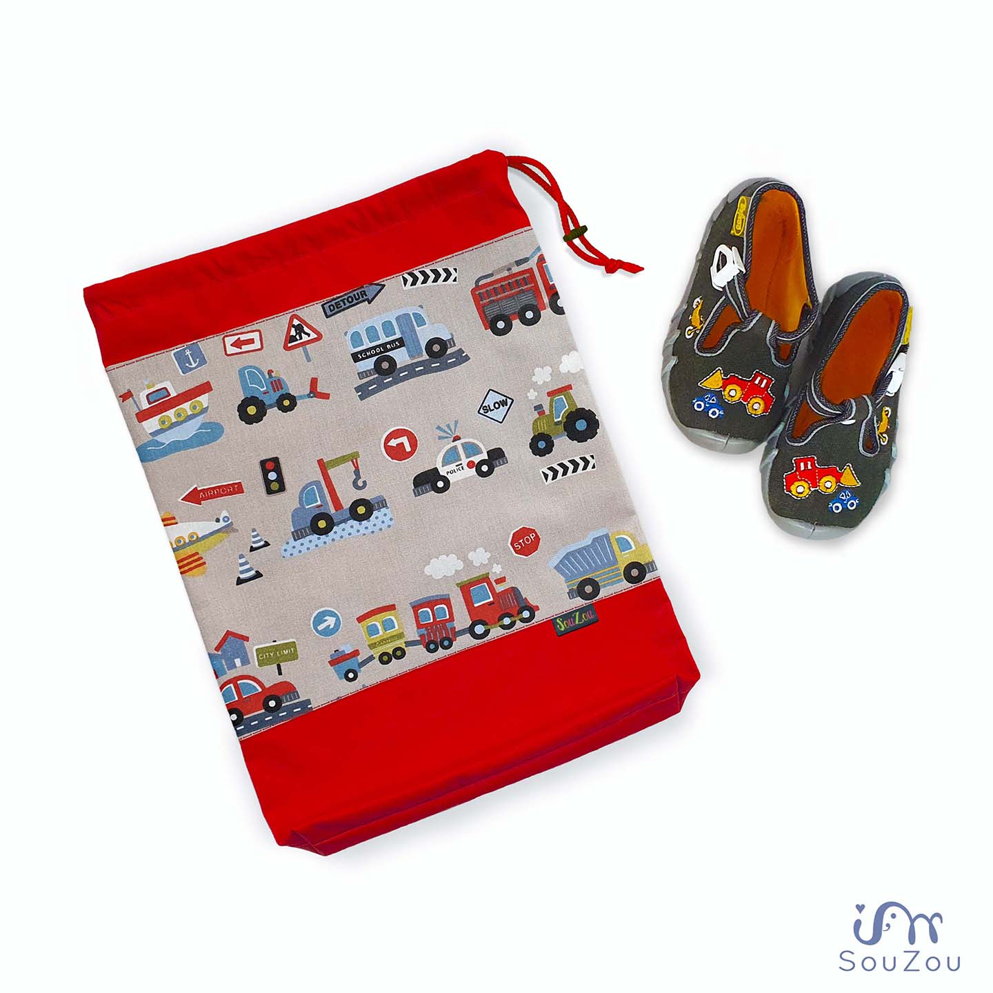 Pytlík na bačkorky AUTA