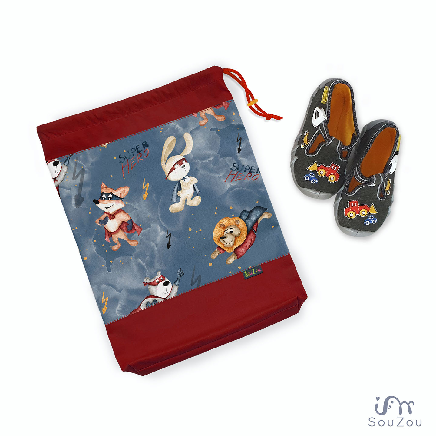 Pytlík na bačkorky SUPER HERO