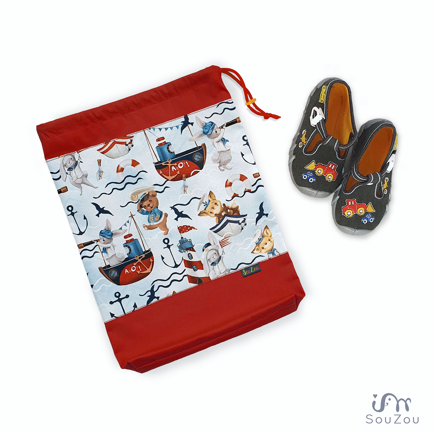 Pytlík na bačkorky PIRÁTI