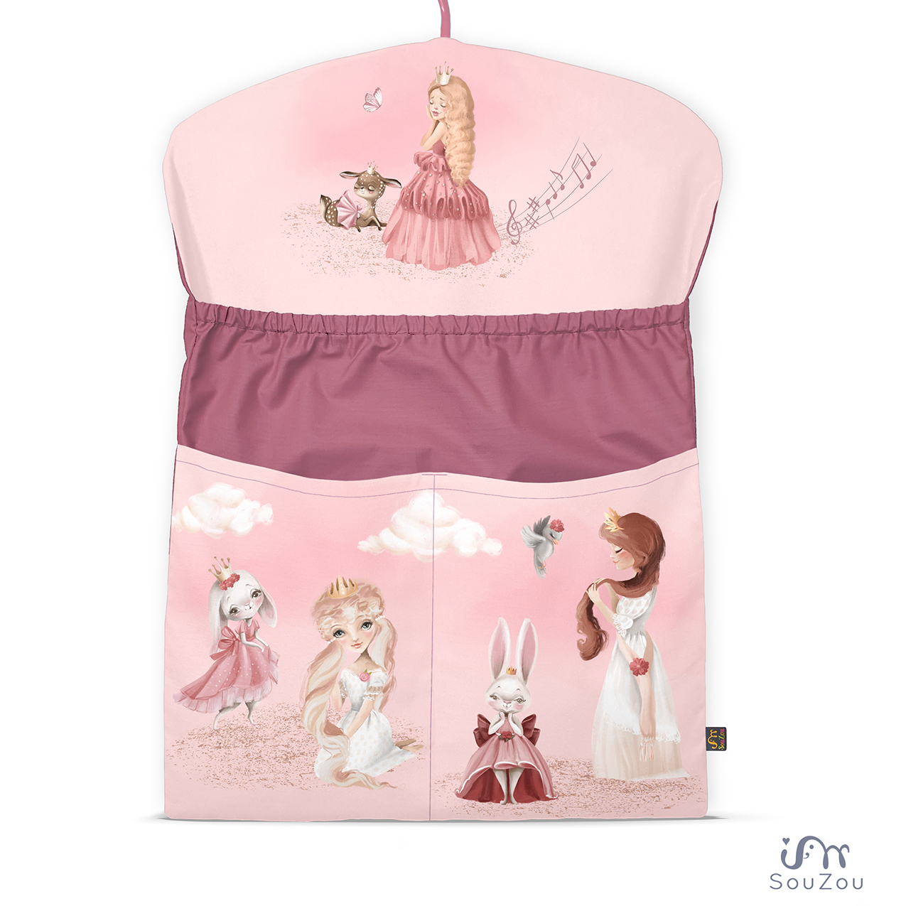 AUTORSKÝ KAPSÁŘ na ramínko do školky PRINCEZNY