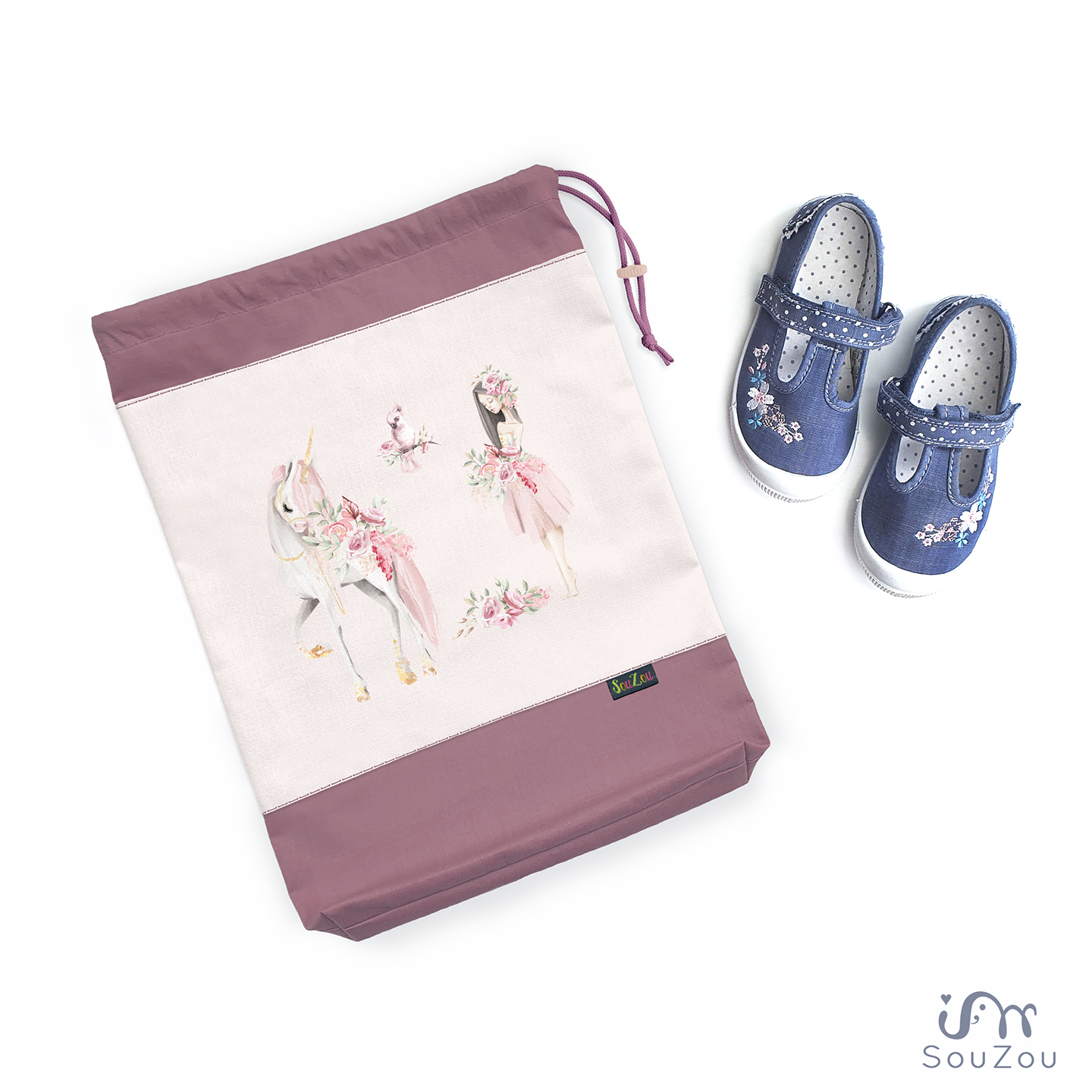 AUTORSKÝ pytlík na bačkorky UNICORN