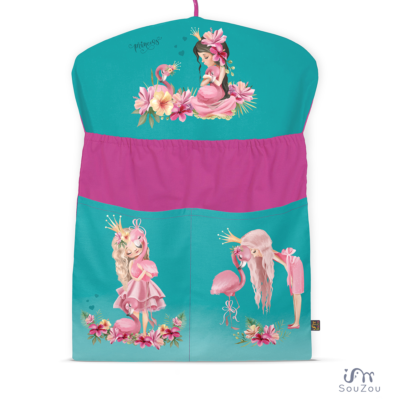 AUTORSKÝ KAPSÁŘ na ramínko do školky PRINCEZNY