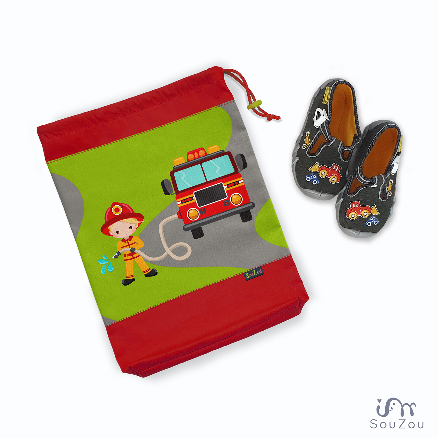 AUTORSKÝ pytlík na bačkorky HASIČI