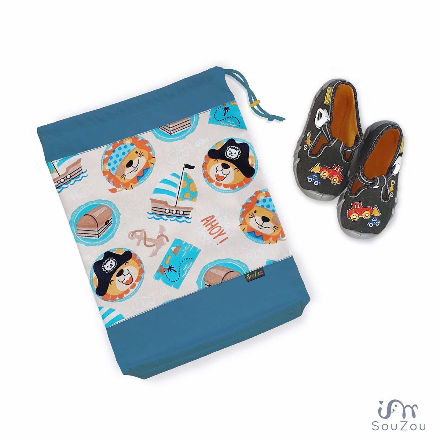 Pytlík na bačkorky PIRÁTI