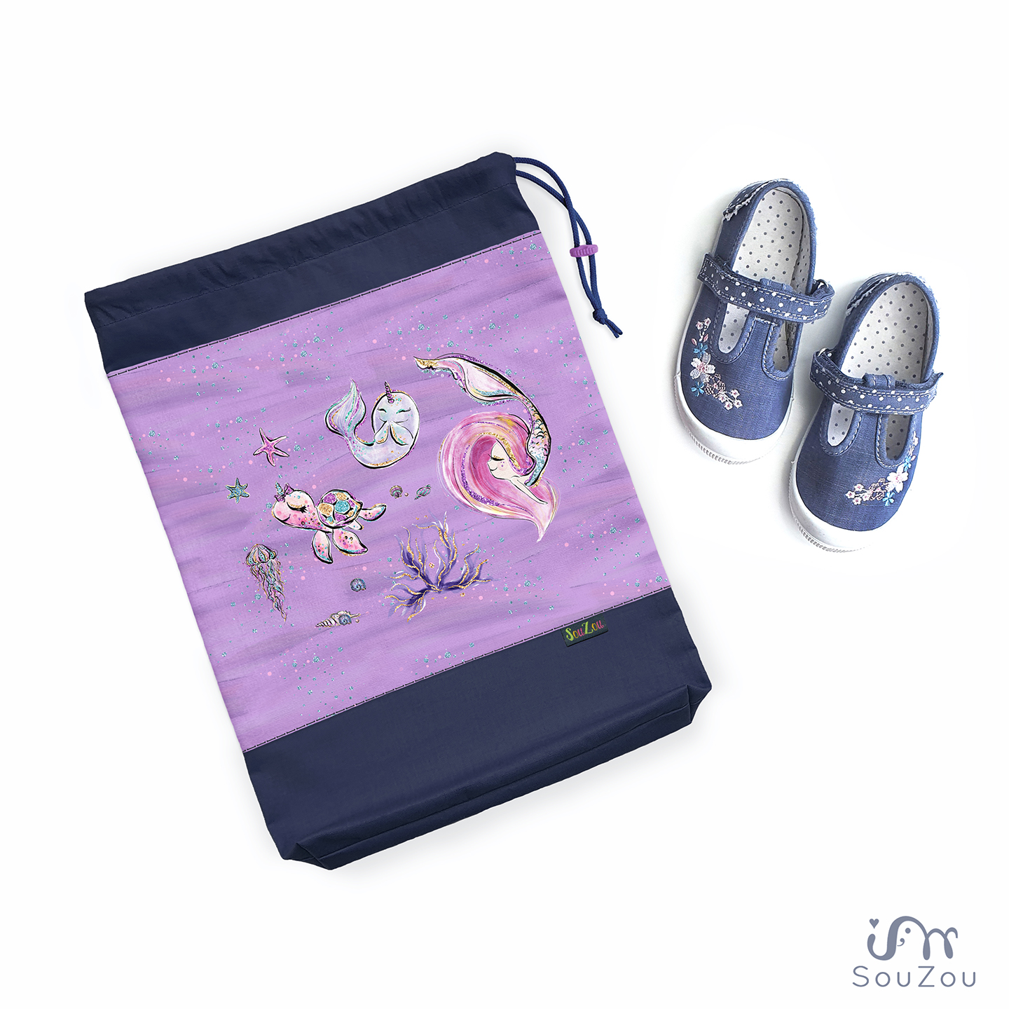 AUTORSKÝ pytlík na bačkorky SEA UNICORN 