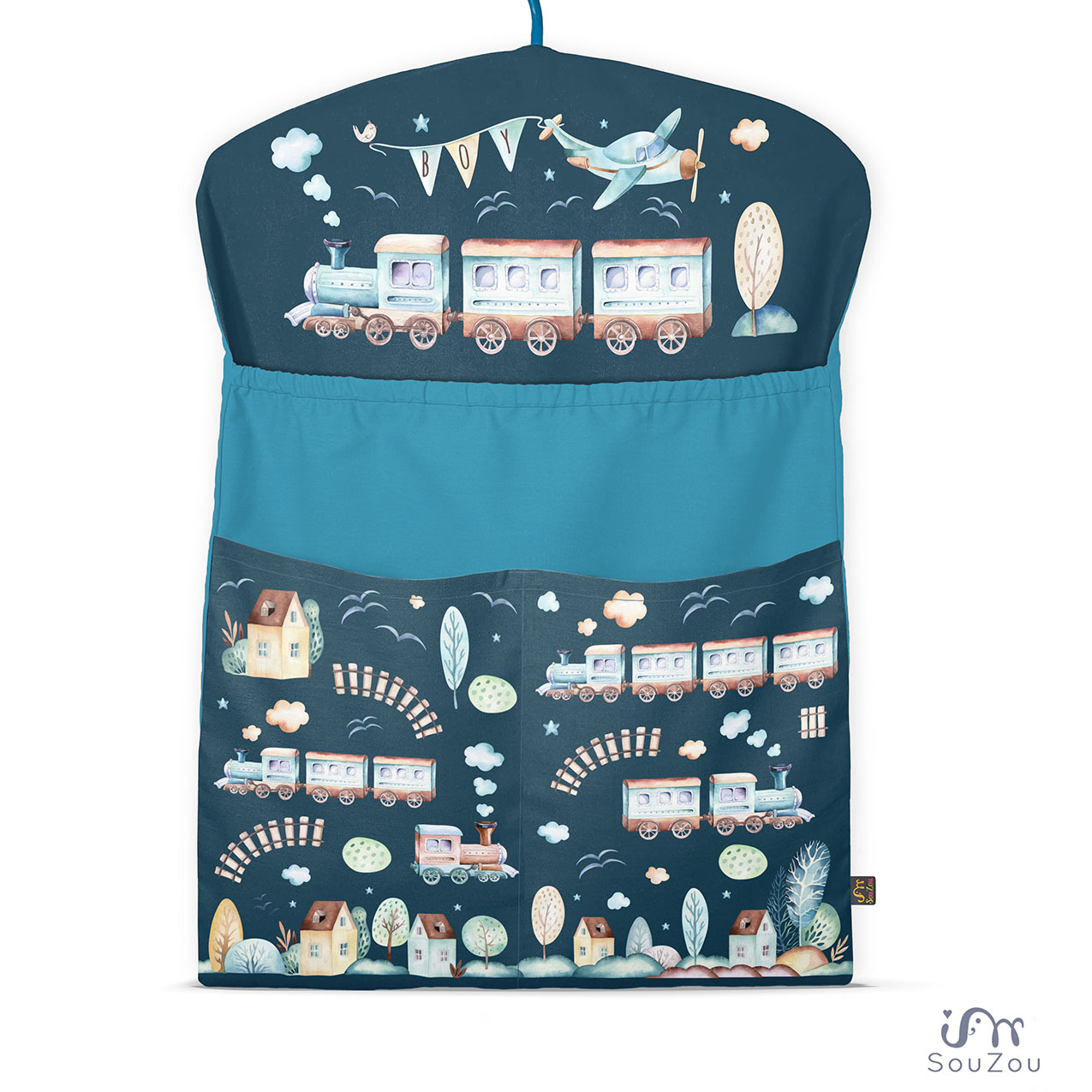 AUTORSKÝ KAPSÁŘ na ramínko do školky MAŠINKY