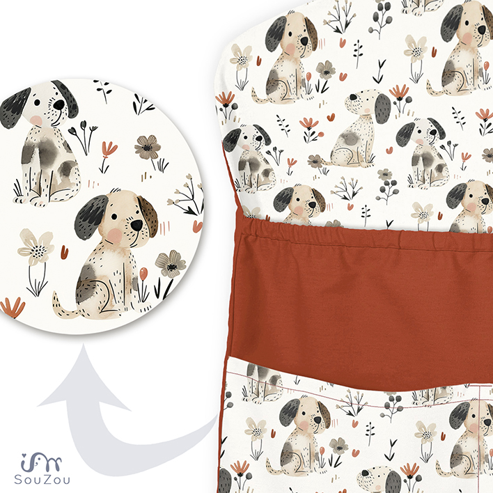 AUTORSKÝ KAPSÁŘ na ramínko do školky PEJSCI