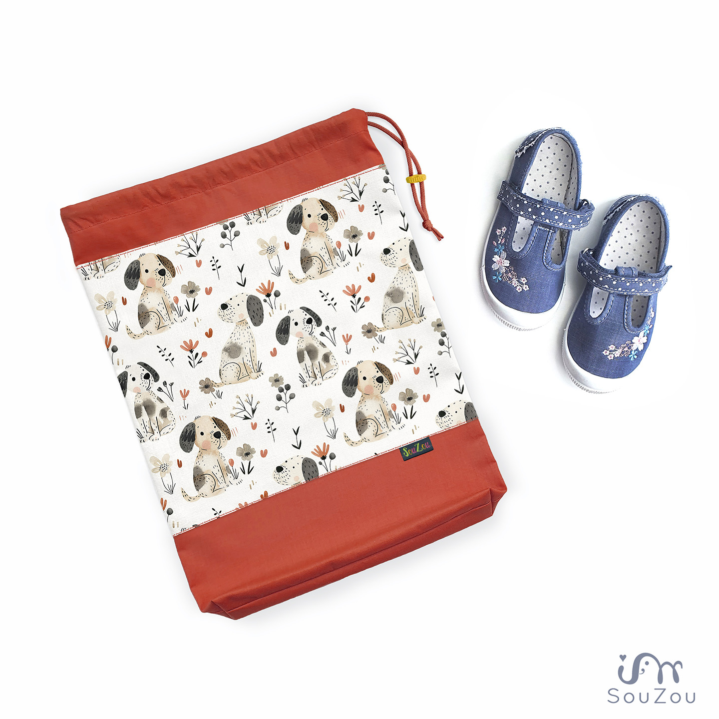 AUTORSKÝ pytlík na bačkorky PEJSCI