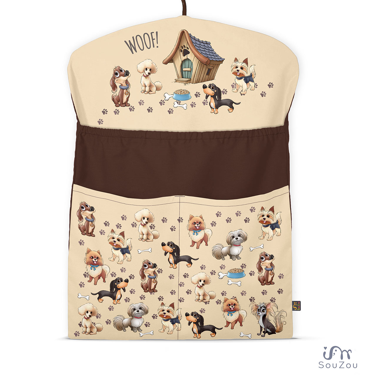 AUTORSKÝ KAPSÁŘ na ramínko do školky PEJSCI