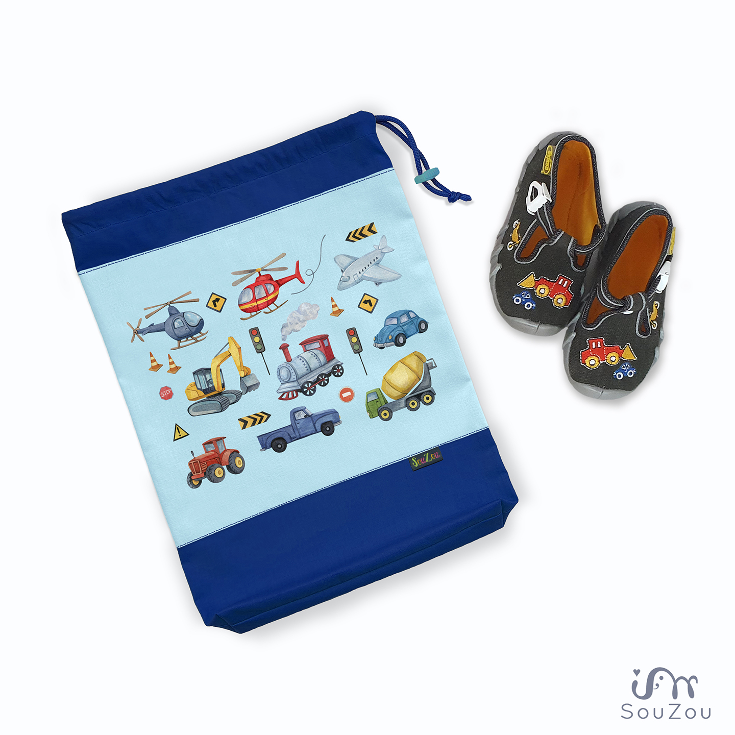 AUTORSKÝ pytlík na bačkorky AUTÍČKA