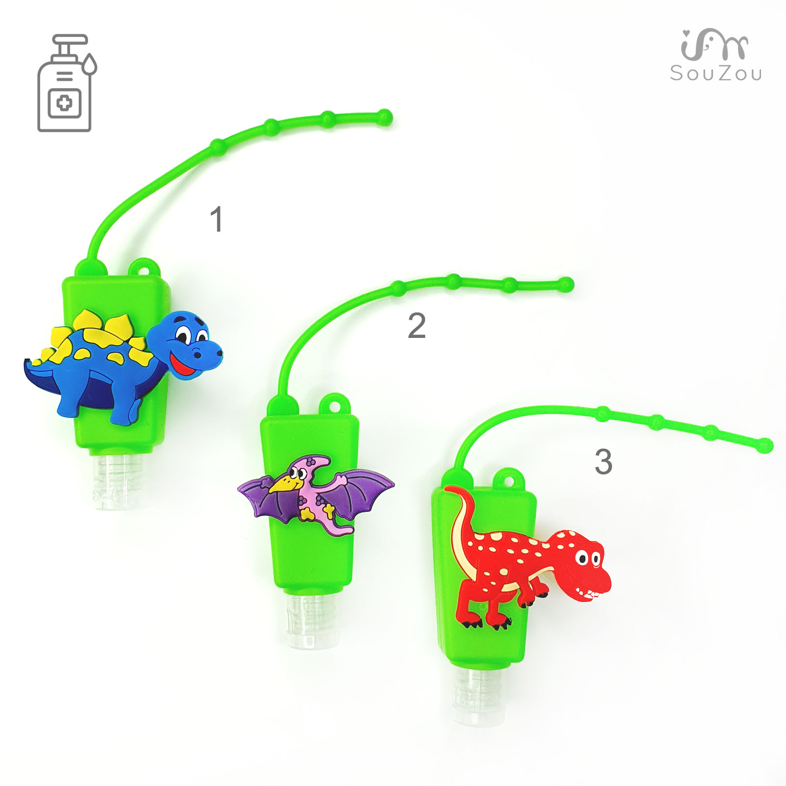 LAHVIČKA NA DĚTSKÝ DEZINFEKČNÍ GEL NA RUCE - DINO