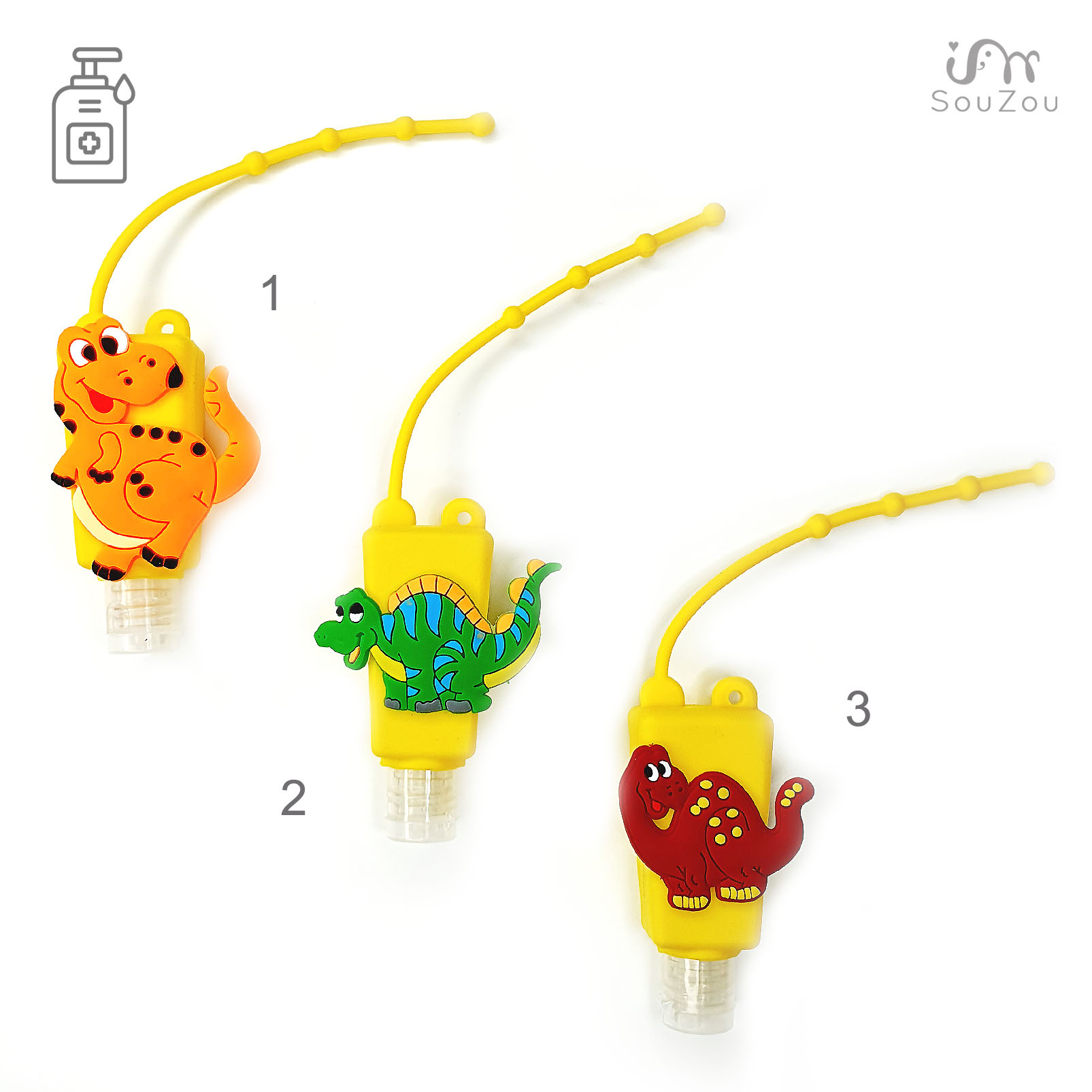 LAHVIČKA NA DĚTSKÝ DEZINFEKČNÍ GEL NA RUCE - DINO