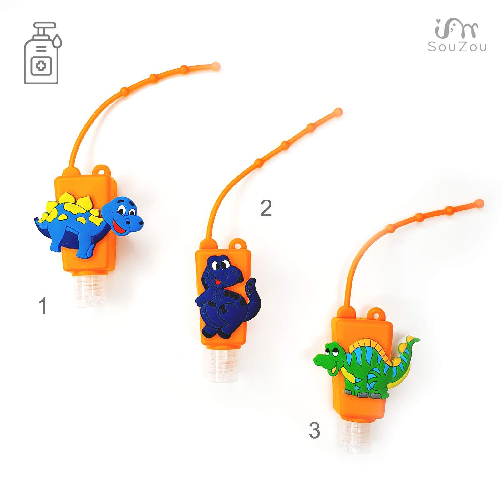 LAHVIČKA NA DĚTSKÝ DEZINFEKČNÍ GEL NA RUCE - DINO