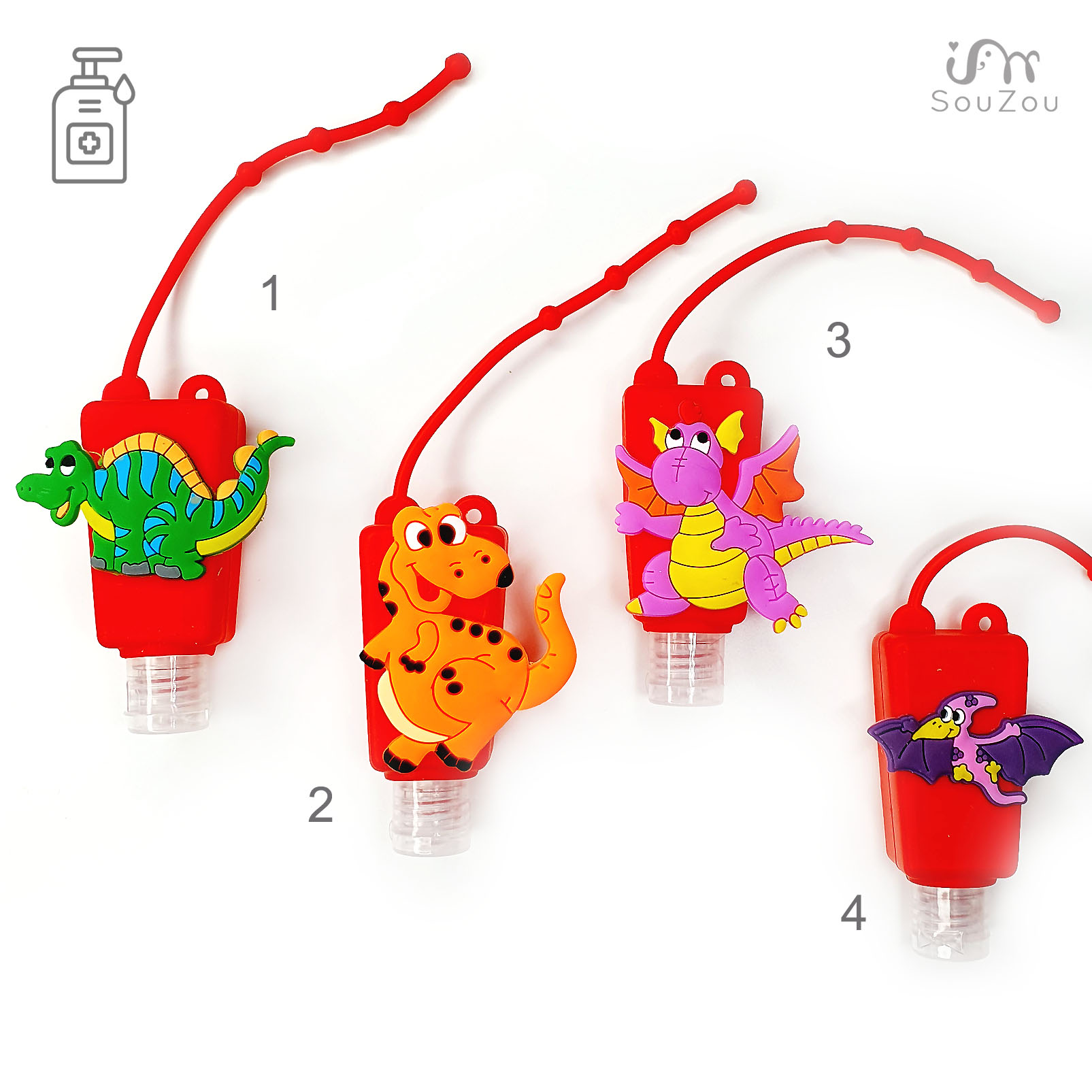 LAHVIČKA NA DĚTSKÝ DEZINFEKČNÍ GEL NA RUCE - DINO