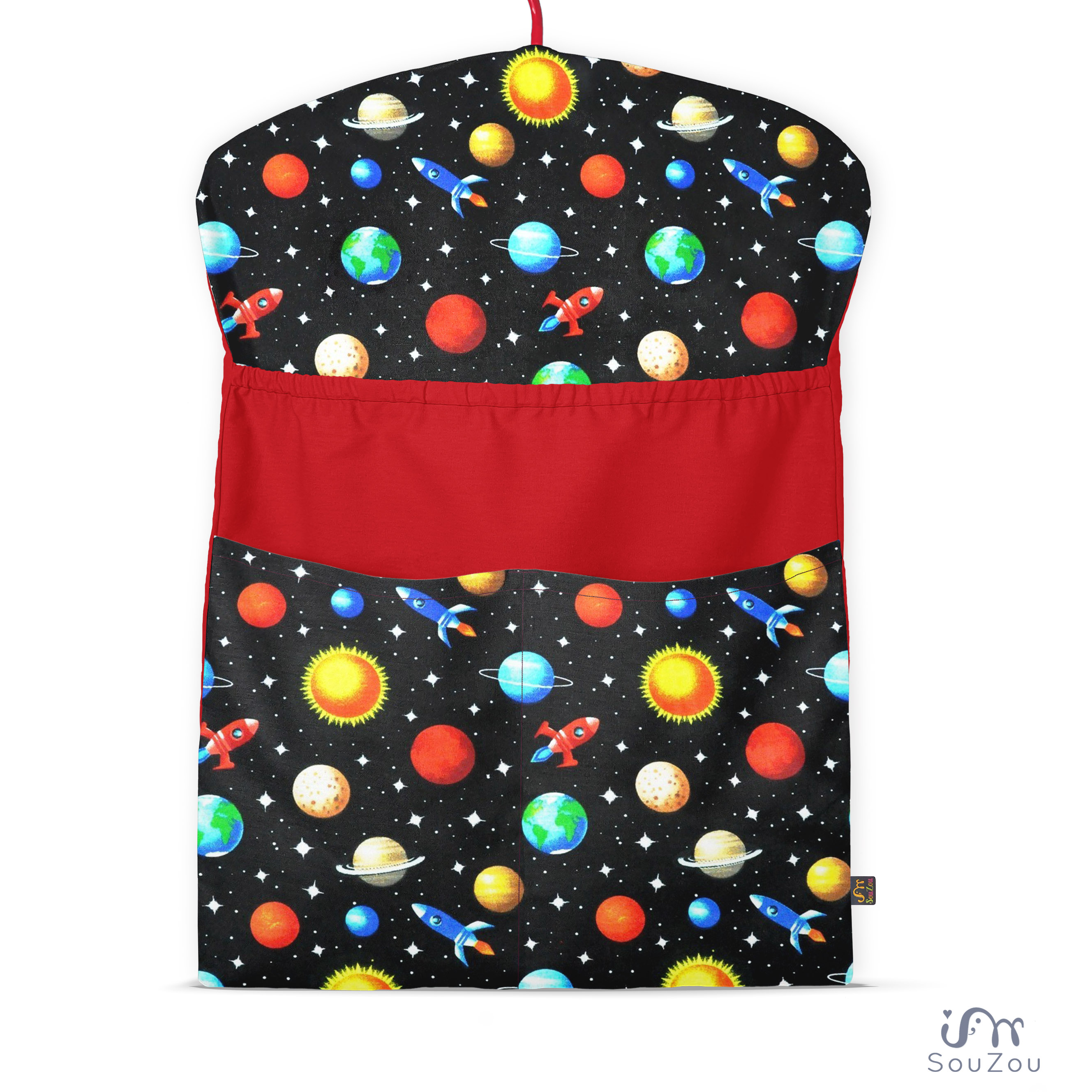 Kapsář na ramínko do školky VESMÍR