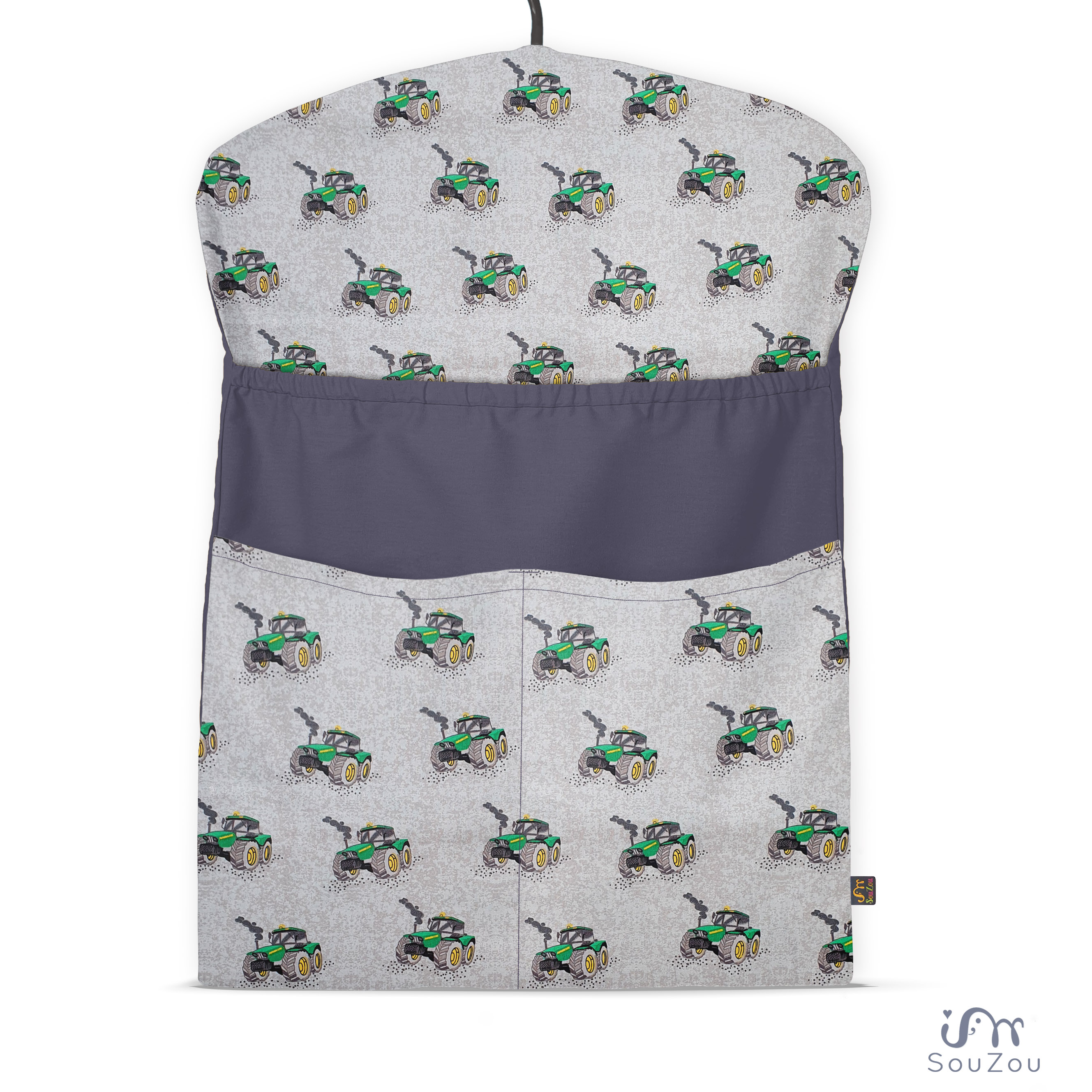 KAPSÁŘ na ramínko do školky TRAKTORY