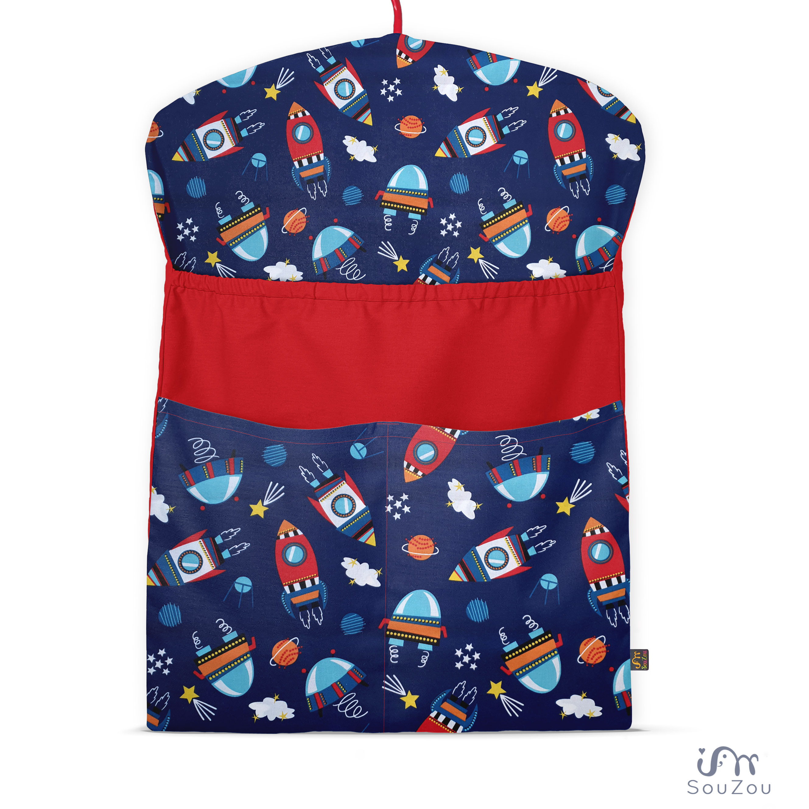 KAPSÁŘ na ramínko do školky RAKETY