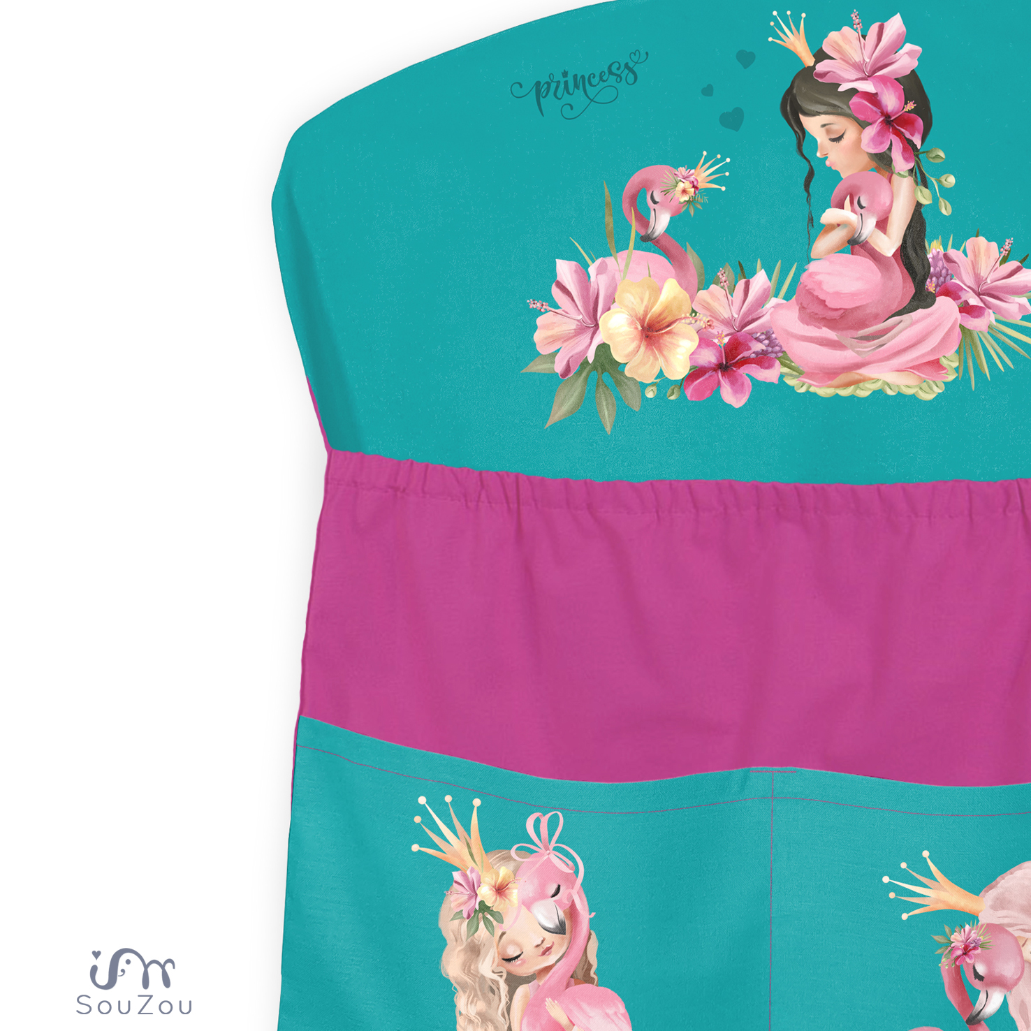 AUTORSKÝ KAPSÁŘ na ramínko do školky PRINCEZNY