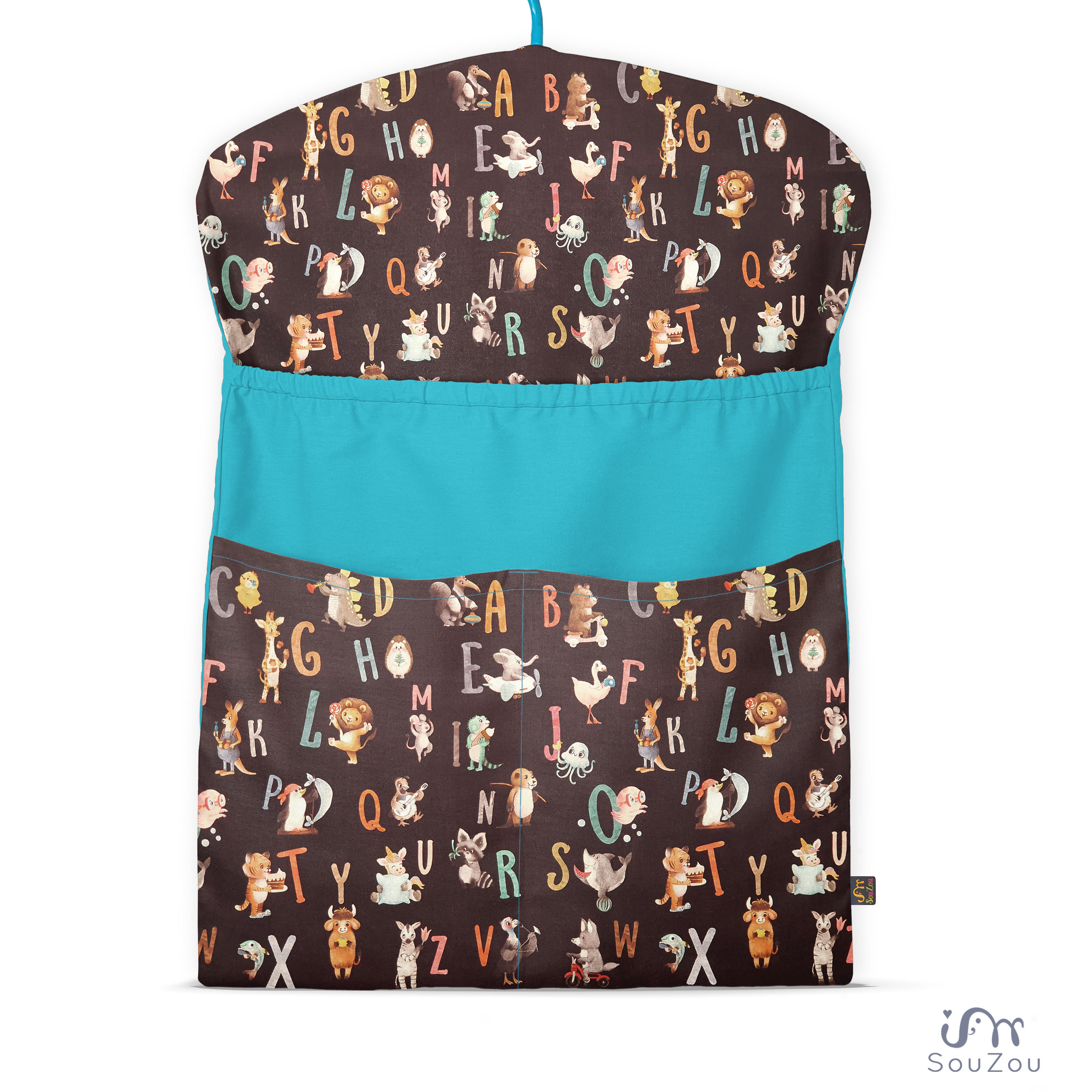 KAPSÁŘ na ramínko do školky PÍSMENKA