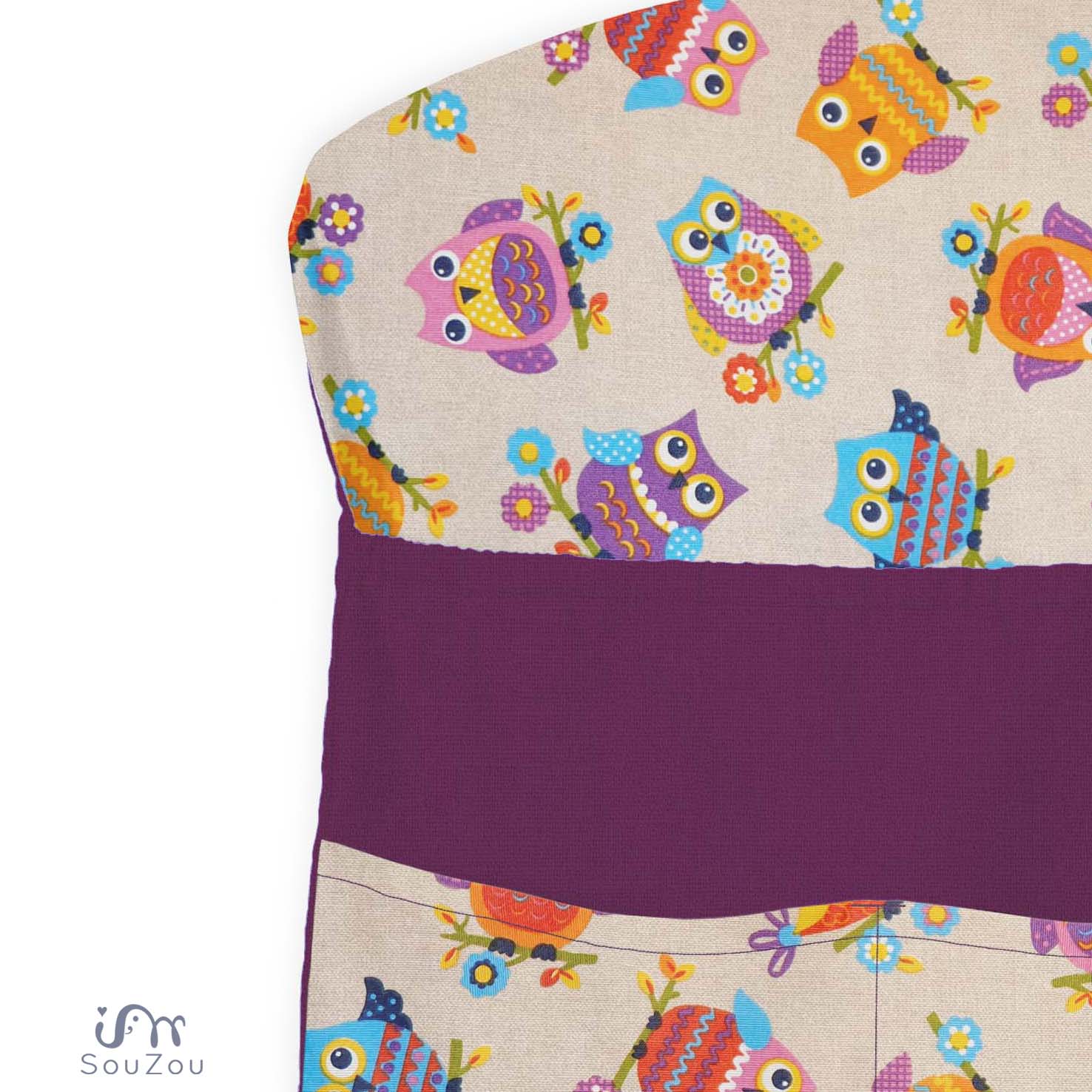 VYZTUŽENÝ KAPSÁŘ na ramínko do školky SOVIČKY