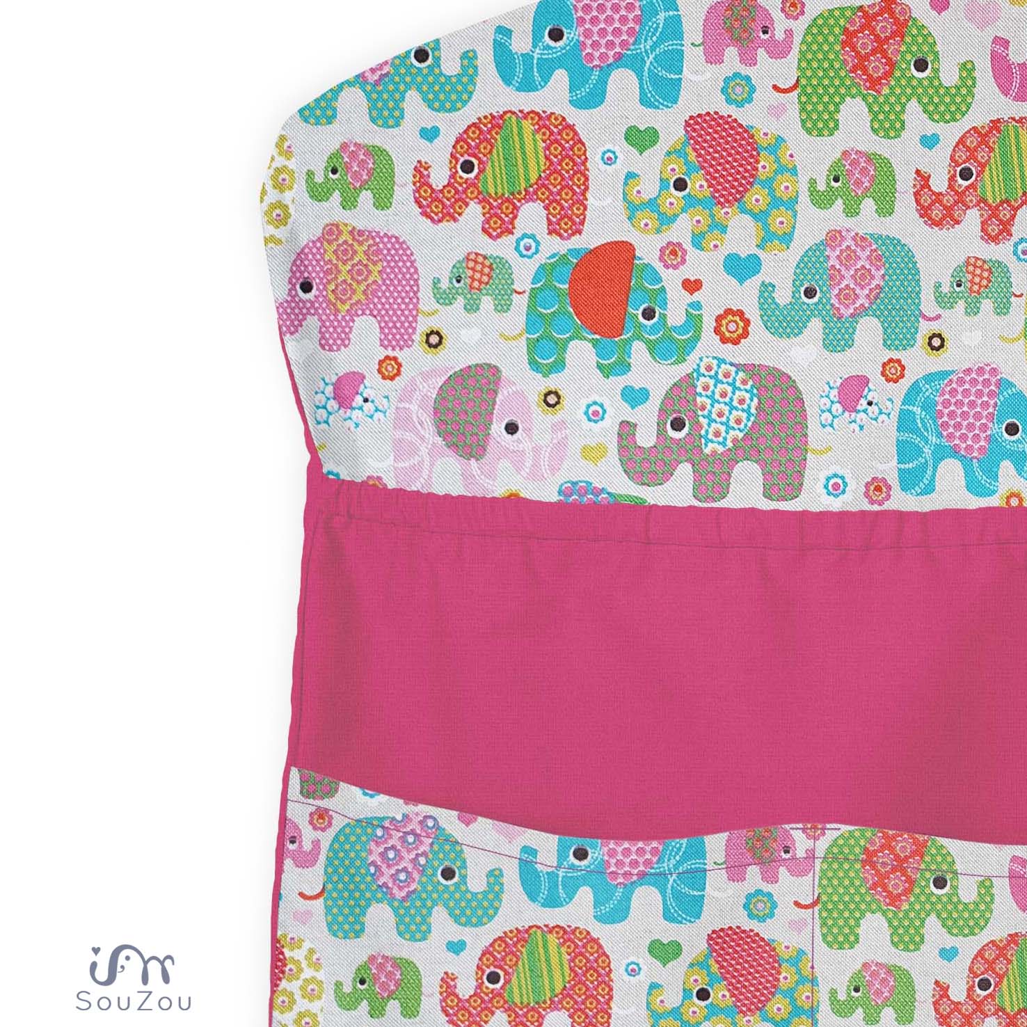 VYZTUŽENÝ KAPSÁŘ na ramínko do školky SLONI