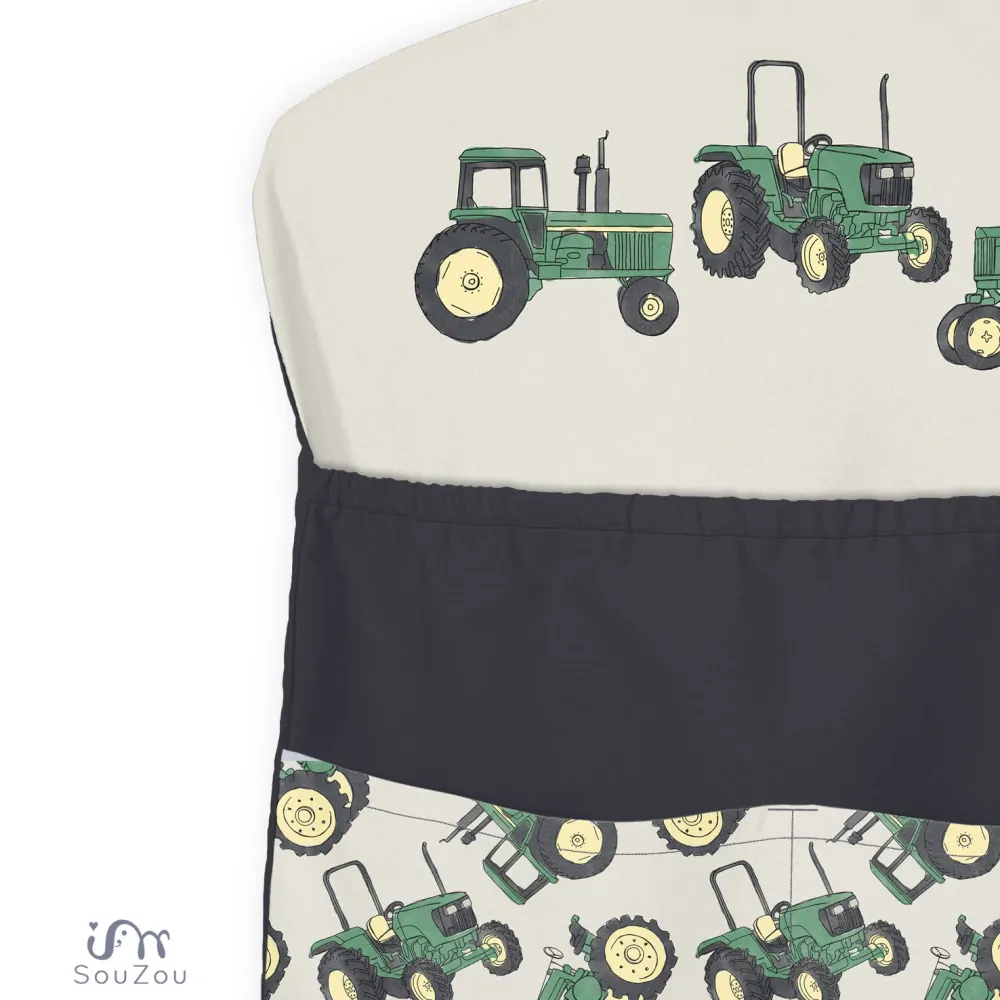 AUTORSKÝ KAPSÁŘ na ramínko do školky TRAKTORY