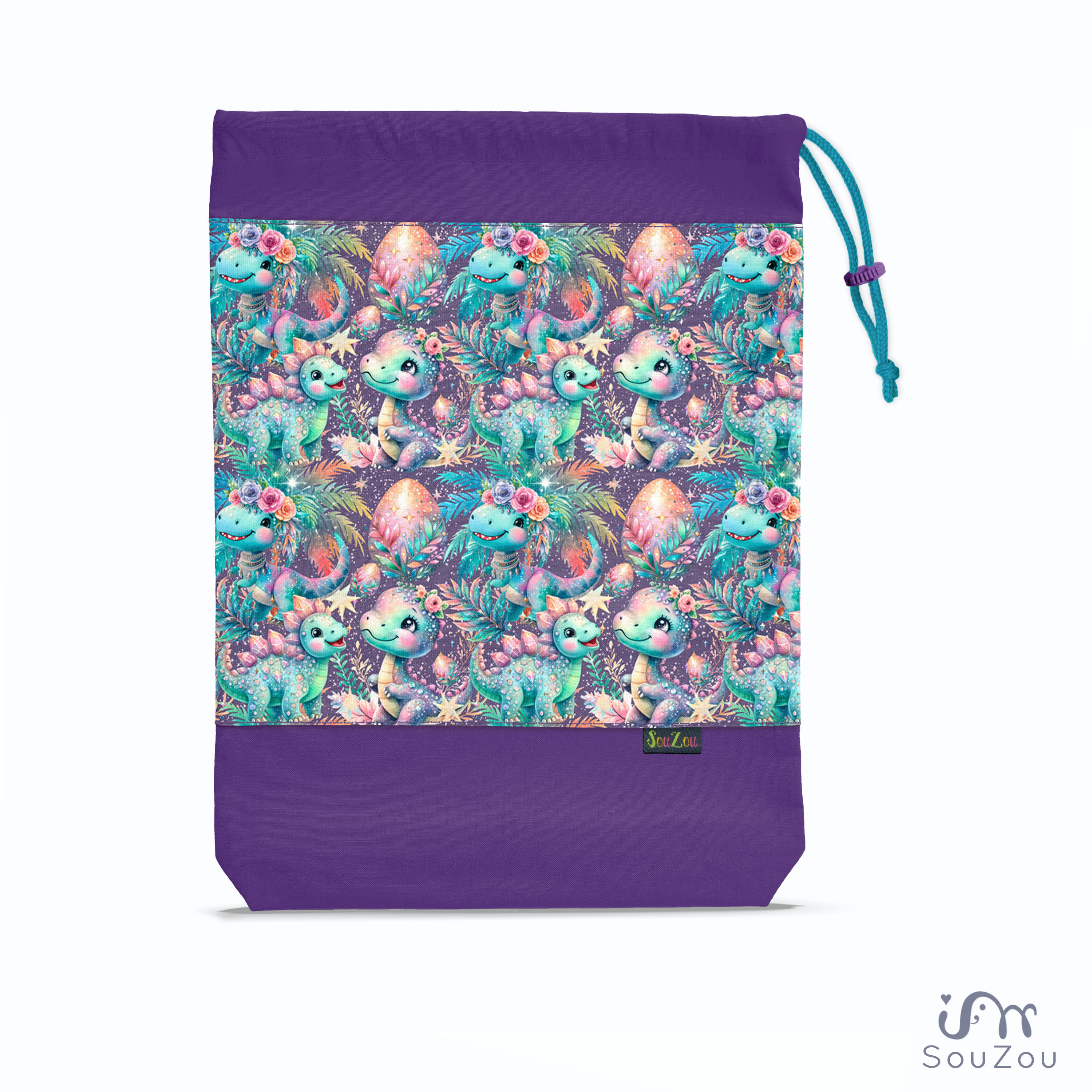 AUTORSKÝ pytlík na bačkorky DINO GIRL