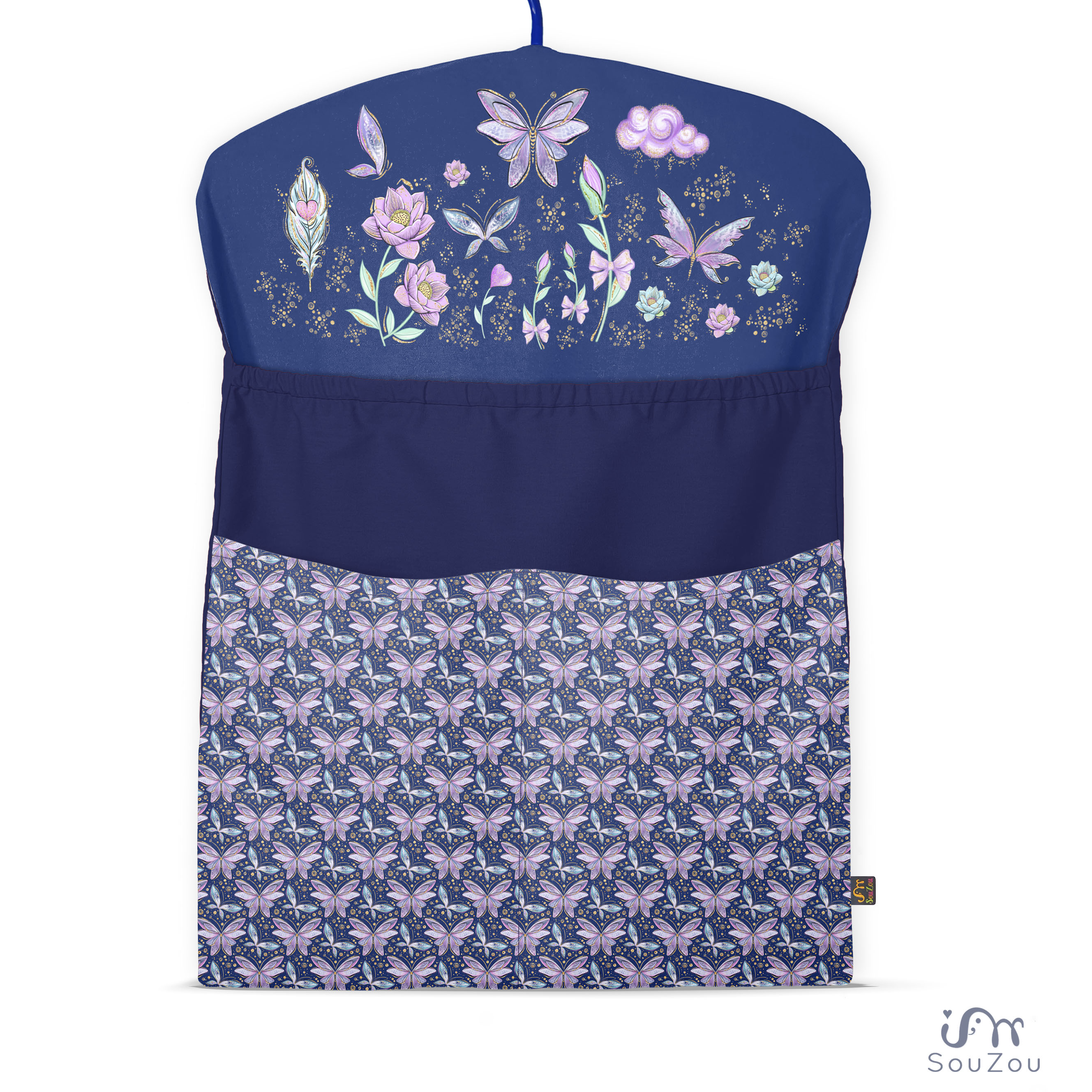 AUTORSKÝ KAPSÁŘ na ramínko do školky MOTÝLCI