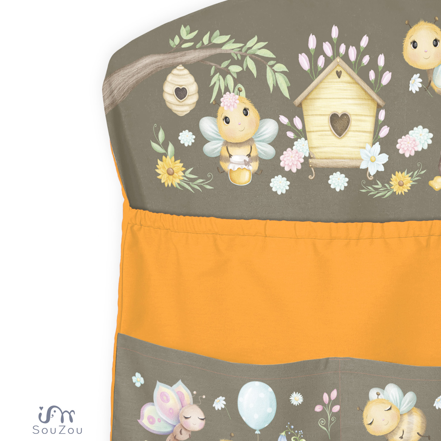 AUTORSKÝ KAPSÁŘ na ramínko do školky BROUČCI