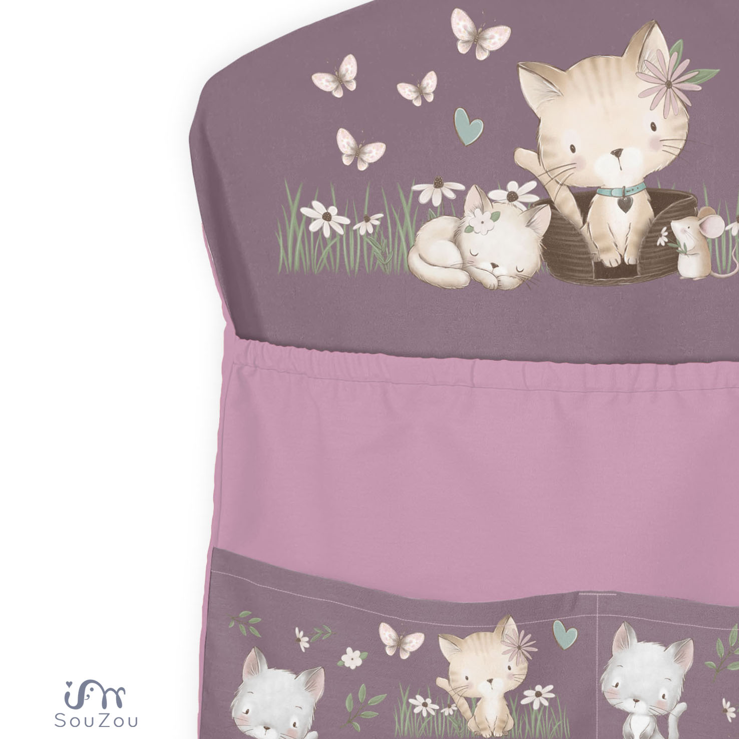 AUTORSKÝ KAPSÁŘ na ramínko do školky KOČIČKY