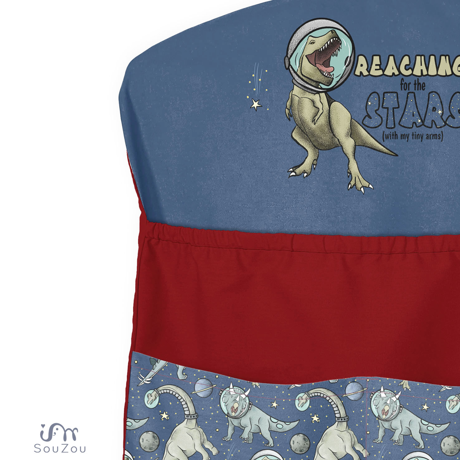 AUTORSKÝ KAPSÁŘ na ramínko do školky DINO STAR