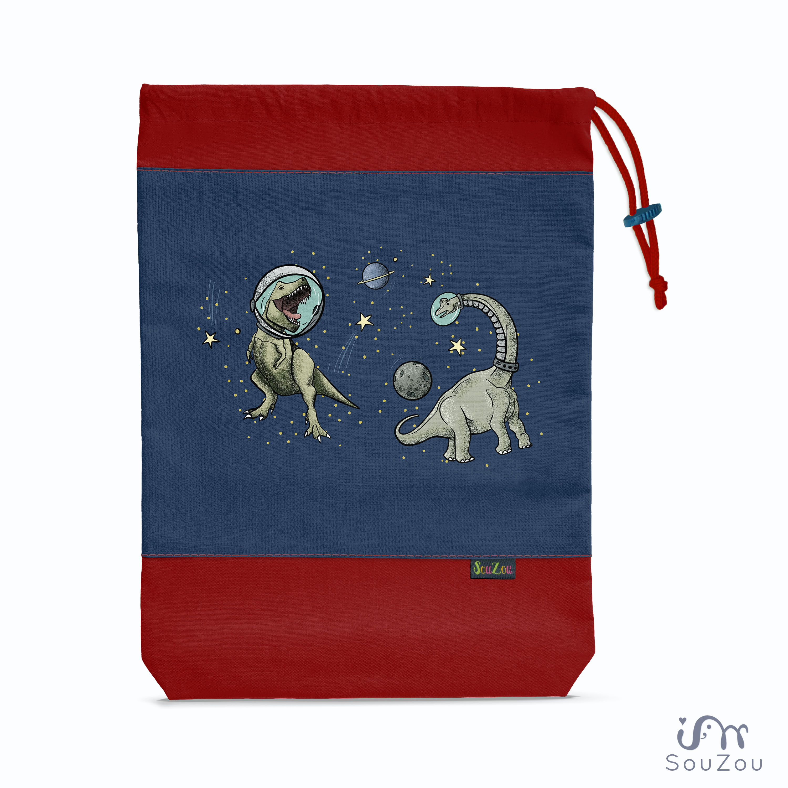 AUTORSKÝ pytlík na bačkorky DINO STAR