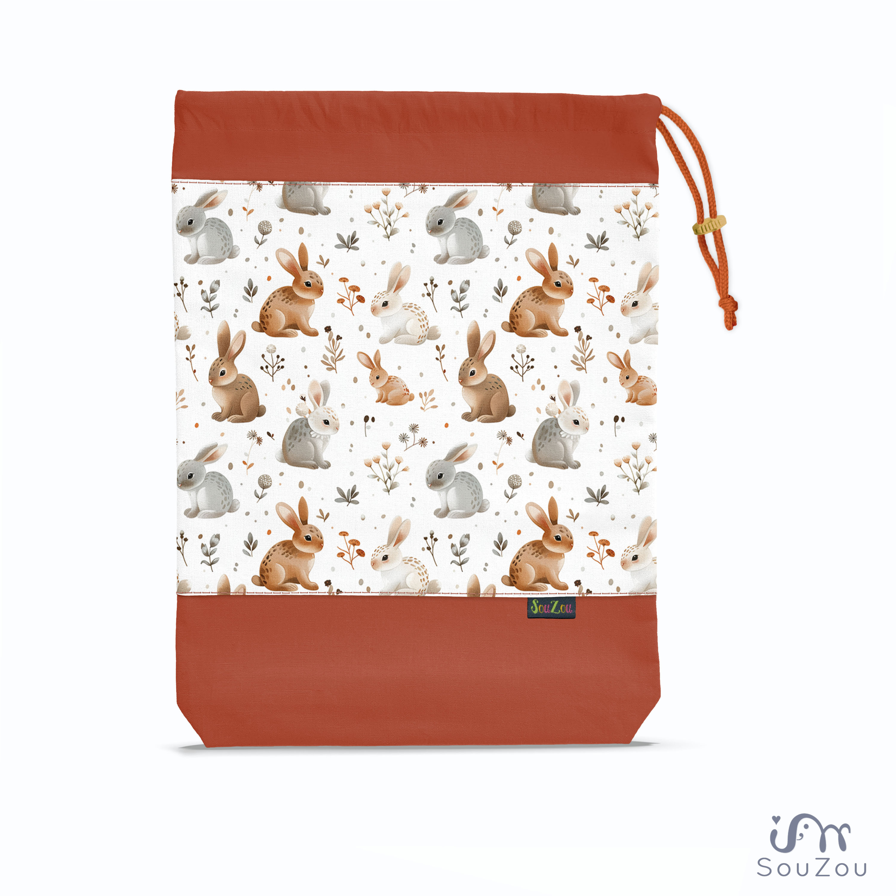 AUTORSKÝ pytlík na bačkorky KRÁLÍČCI