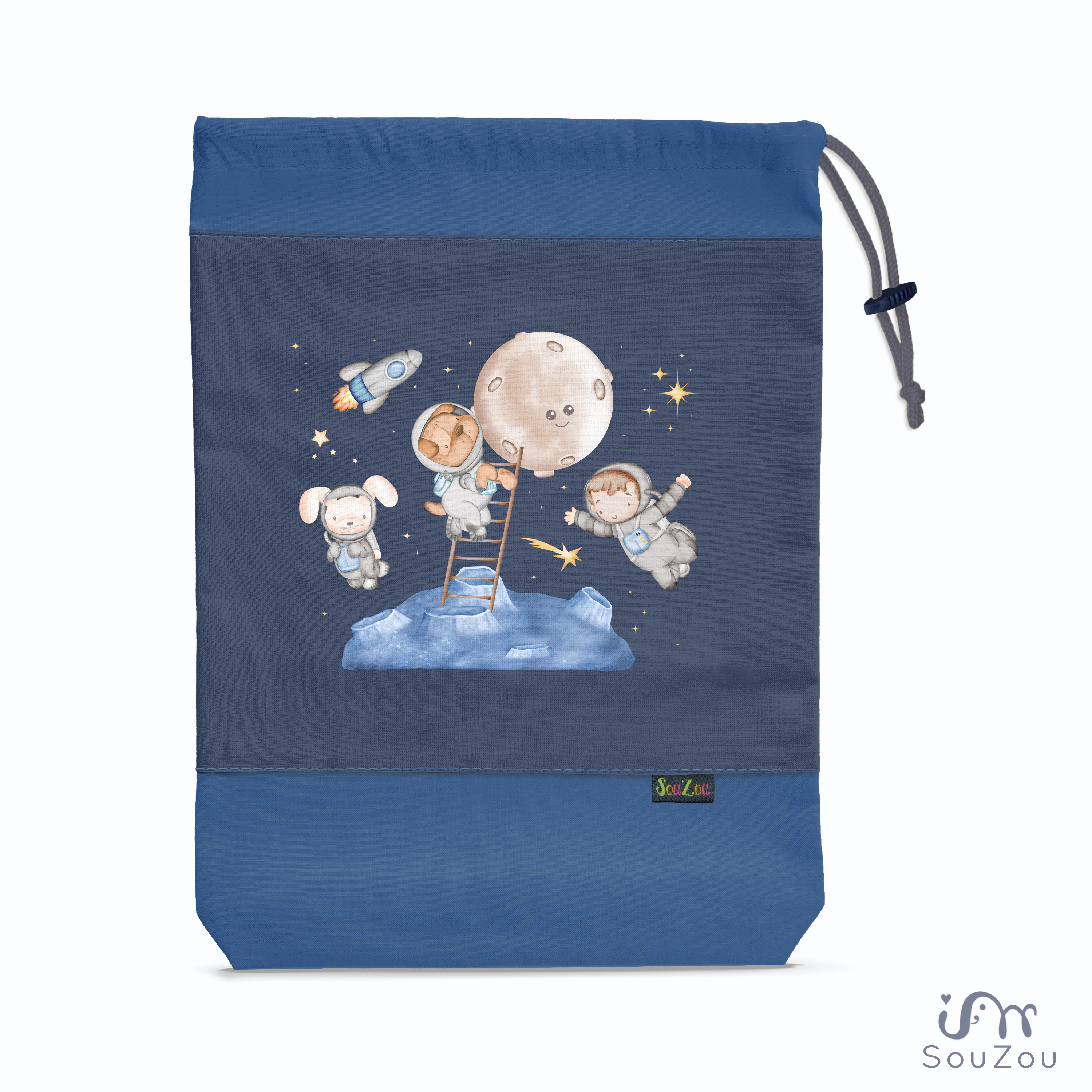 AUTORSKÝ pytlík na bačkorky VESMÍR