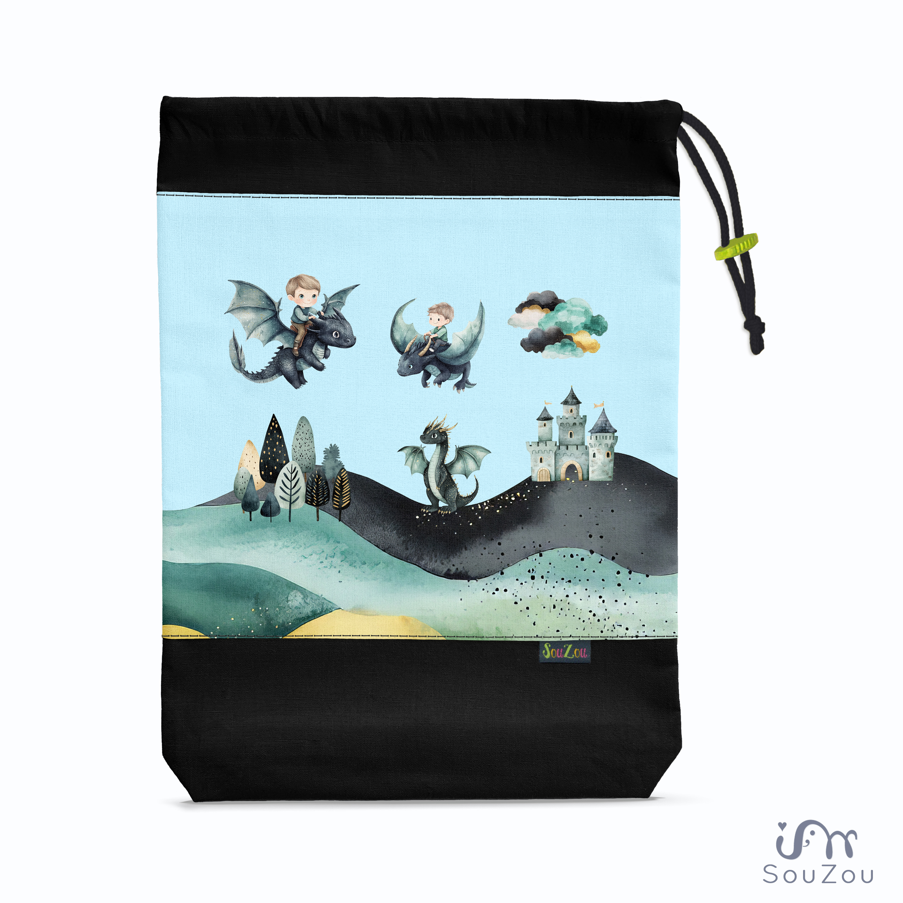 AUTORSKÝ pytlík na bačkorky DRACI