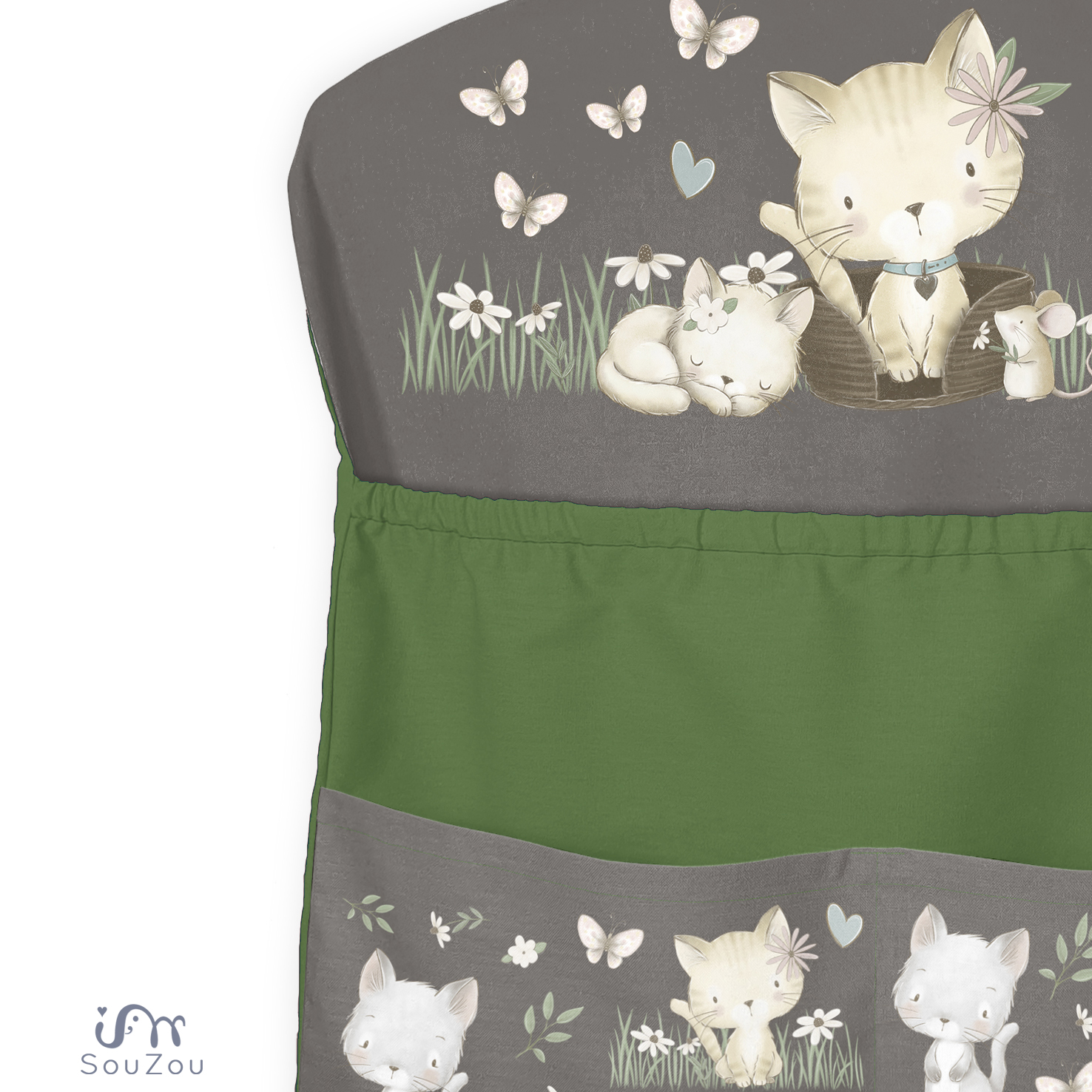 AUTORSKÝ KAPSÁŘ na ramínko do školky KOČIČKY