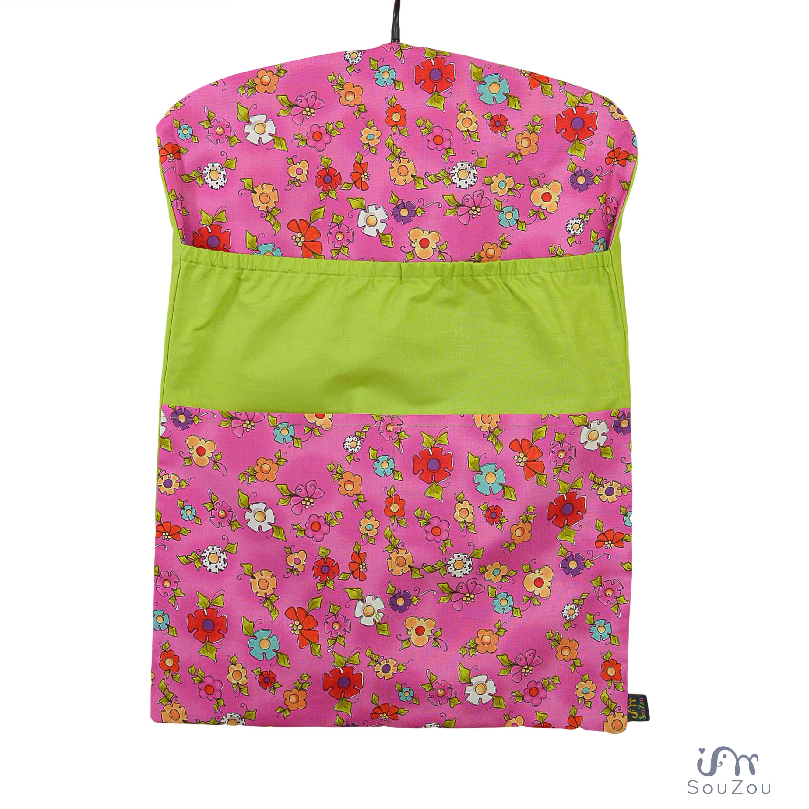 Kapsář na ramínko do školky KYTIČKY